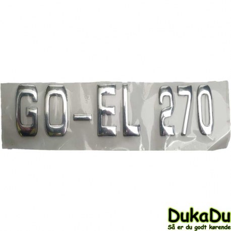Label GO-EL 270 til bagenden