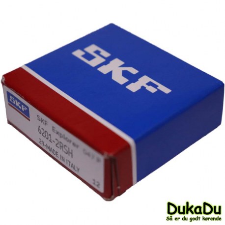 SKF Leje 6200-2RSH med gummitætning og standard smøremiddel