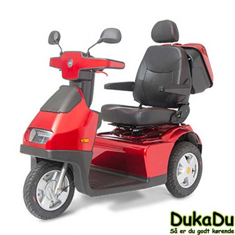 S 3 - 3 hjulet luksus el scooter fra Afikim i rød
