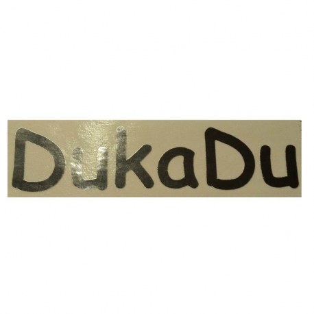 Label DukaDu til bagenden
