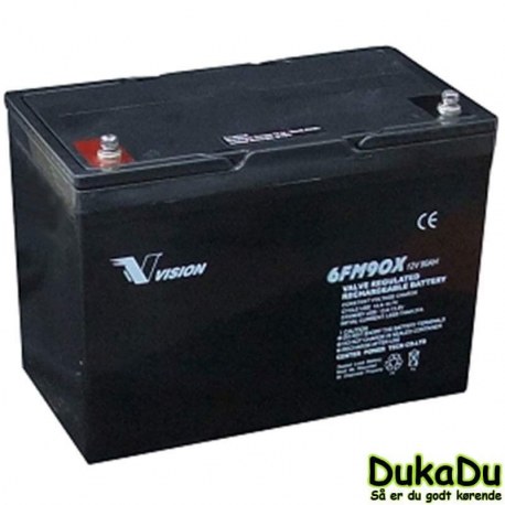 Blybatteri 12 V 90 Ah 6FM90 - Vision AGM